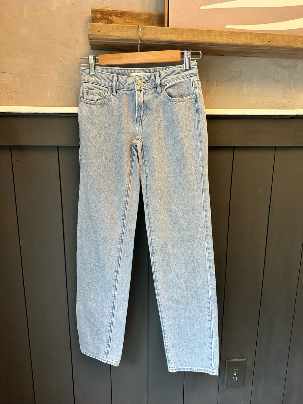 PacSun Low Rise Straight Jean Light Blue Wash size 22